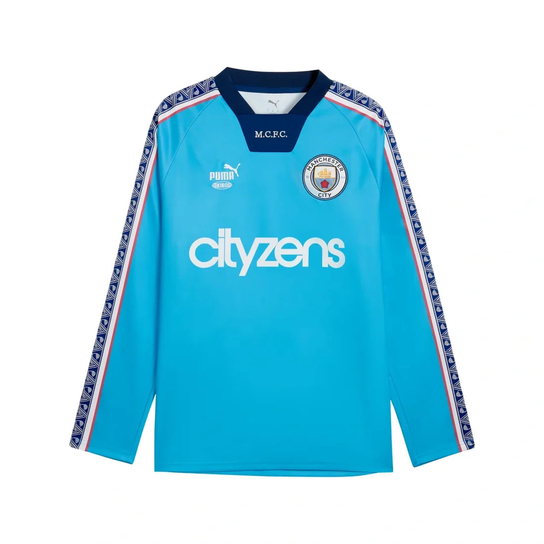 Manchester City FC EPL Puma Men Light Blue 2026/27 King Relaxed Long-Sleeve Jersey product image 1, provided for visual