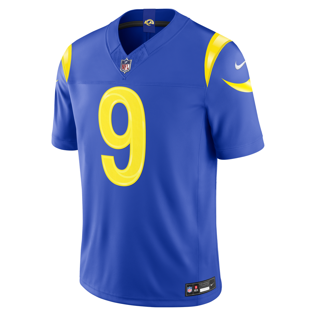 Matthew Stafford Los Angeles Rams NFL Nike Men Royal Blue Vapor F.U.S.E. Limited Player Sewn Jersey product image 2,
