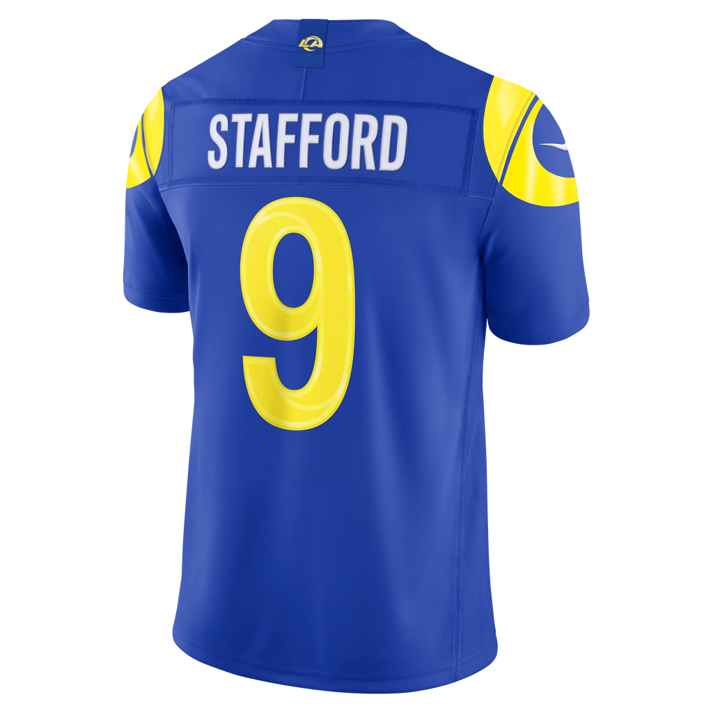 Matthew Stafford Los Angeles Rams NFL Nike Men Royal Blue Vapor F.U.S.E. Limited Player Sewn Jersey product image 1,