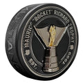 NHL Rocket Richard Ultra 3D Trophy Silver Medallion Hockey Puck product image 1, provided for visual reference and product