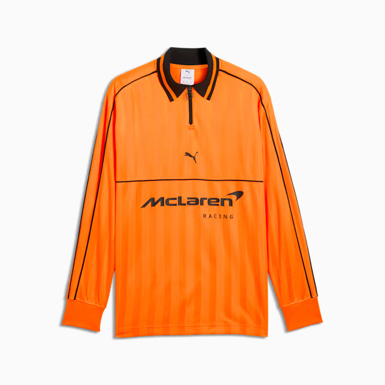 McLaren Racing F1 Puma Men Orange Long Sleeve Jersey product image 1, provided for visual reference and product detail review