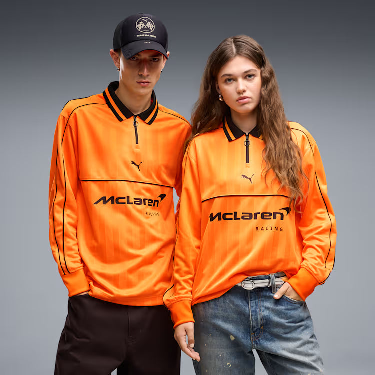 McLaren Racing F1 Puma Men Orange Long Sleeve Jersey product image 3, provided for visual reference and product detail review