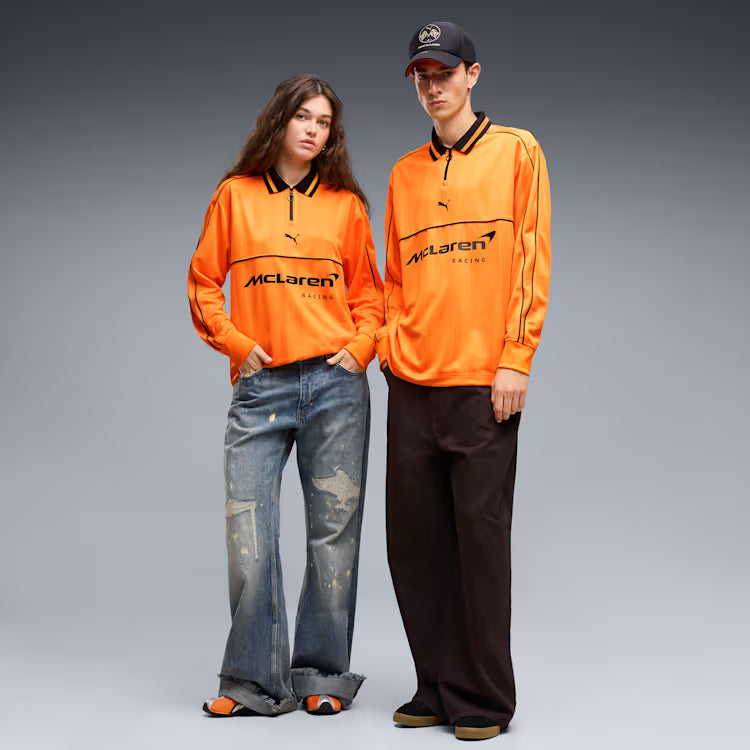 McLaren Racing F1 Puma Men Orange Long Sleeve Jersey product image 4, provided for visual reference and product detail review