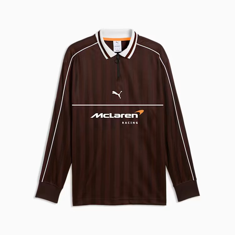 McLaren Racing F1 Puma Men Chocolate Fondue Long Sleeve Jersey product image 1, provided for visual reference and product