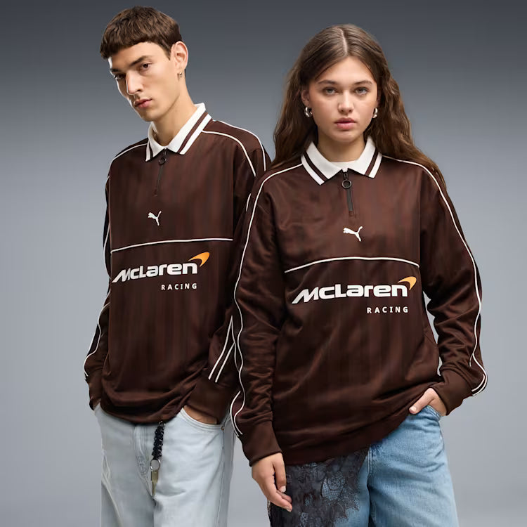McLaren Racing F1 Puma Men Chocolate Fondue Long Sleeve Jersey product image 3, provided for visual reference and product