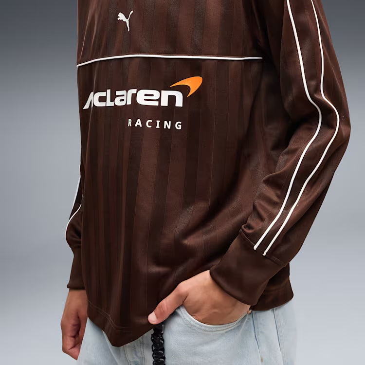 McLaren Racing F1 Puma Men Chocolate Fondue Long Sleeve Jersey product image 4, provided for visual reference and product