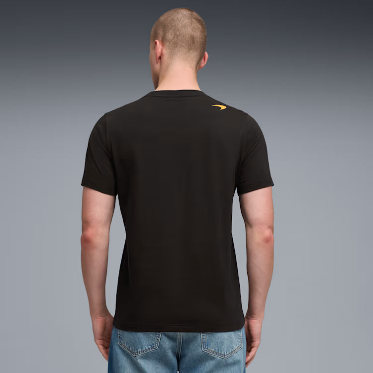 McLaren Racing F1 Puma Men Black Small Logo T-Shirt product image 3, provided for visual reference and product detail review
