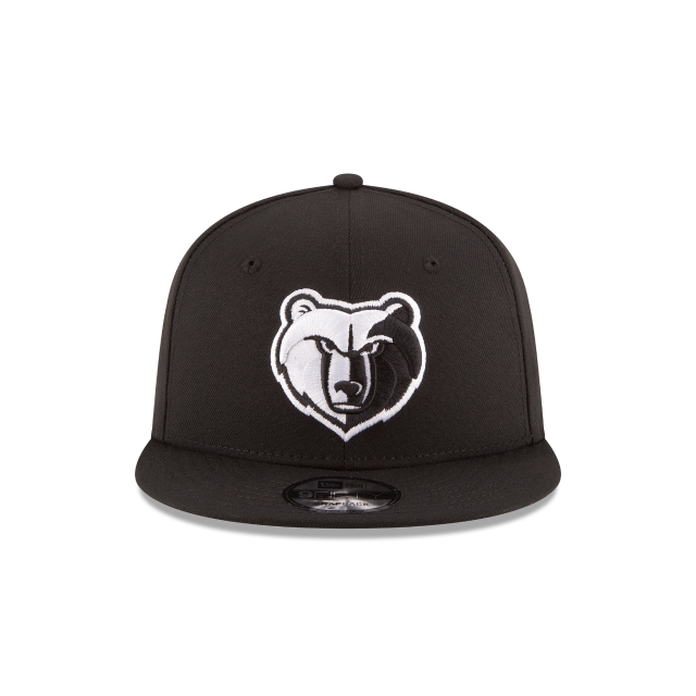 Memphis Grizzlies NBA New Era Men Black/White 9Fifty Basic Snapback product image 4, provided for visual reference and