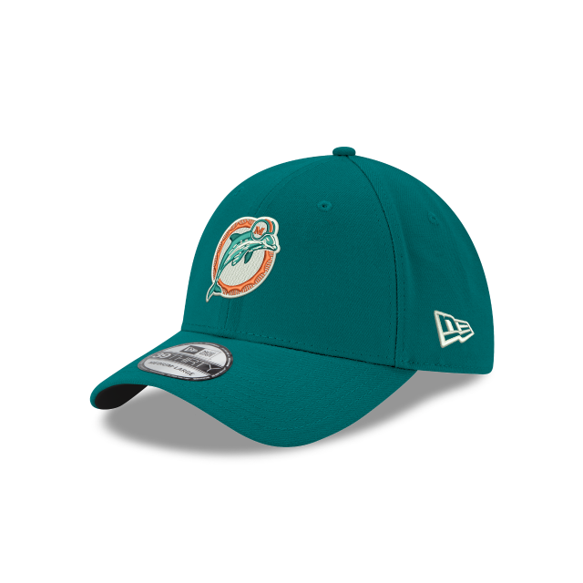 Miami Dolphins NFL New Era Men Aqua 39Thirty 1989 Classic Logo Stretch Fit Hat product image 1, provided for visual