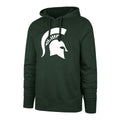Michigan State Spartans NCAA 47 Brand Men Dark Green Imprint Headline Pullover Hoodie product image 1, provided for visual