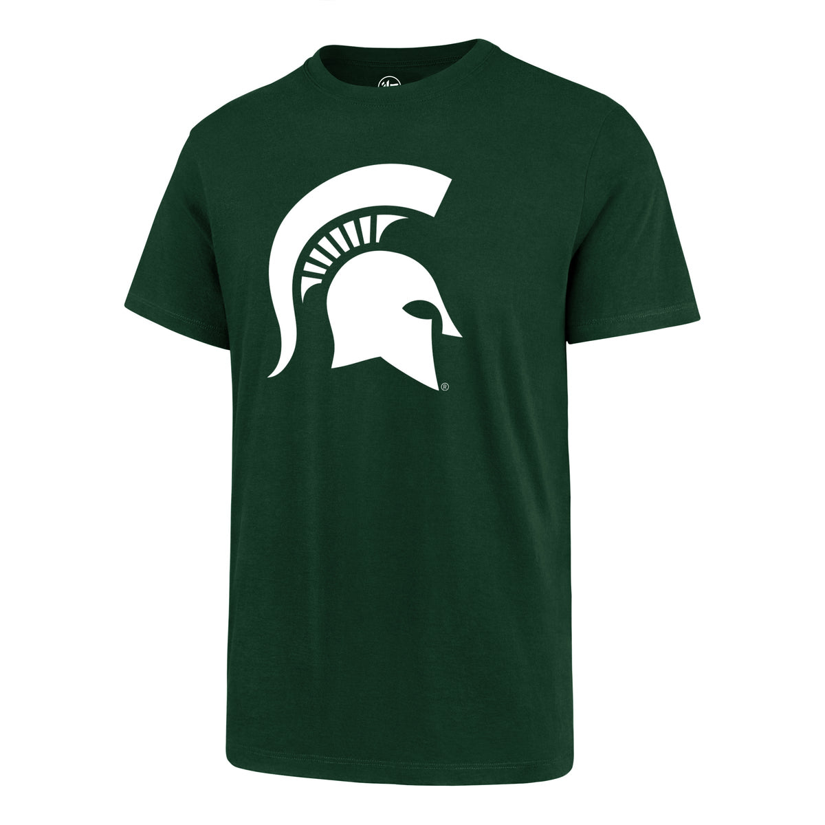 Michigan State Spartans NCAA 47 Brand Men Dark Green Primary Logo Fan T-Shirt product image 1, provided for visual reference