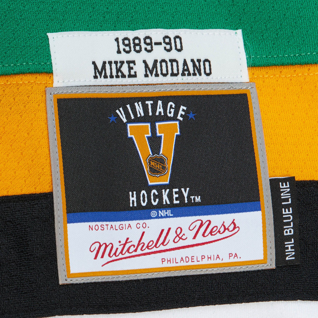 Mike Modano Minnesota North Stars NHL Mitchell & Ness Men Green 1989 Blue Line Authentic Jersey product image 4, provided