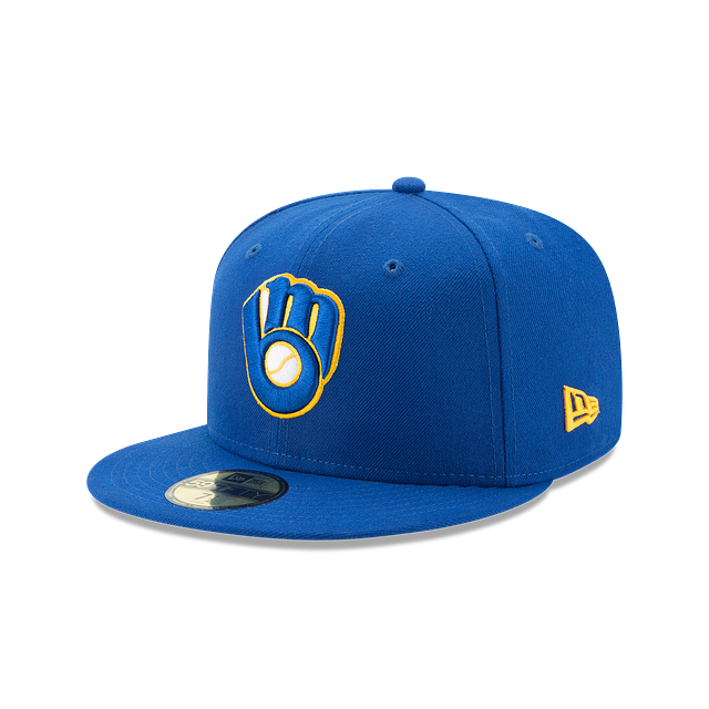 Milwaukee Brewers MLB New Era Men Royal 59Fifty Authentic Collection Alternate Fitted Hat product image 1, provided for