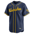 Milwaukee Brewers MLB Nike Men Midnight Navy Alternate Limited Jersey product image 1, provided for visual reference and