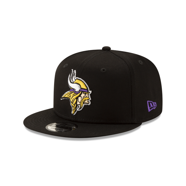 Minnesota Vikings NFL New Era Men Black 9Fifty Basic Snapback product image 1, provided for visual reference and product