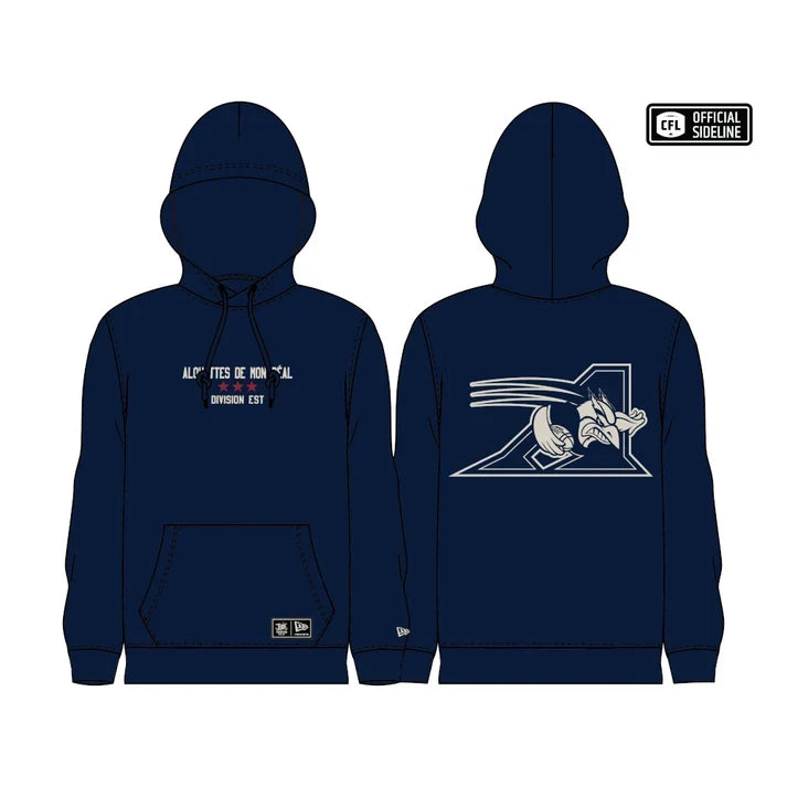 Montreal Alouettes CFL New Era Men Navy 2026 Turf Traditions Pullover Sweater Hoodie product image 3, provided for visual