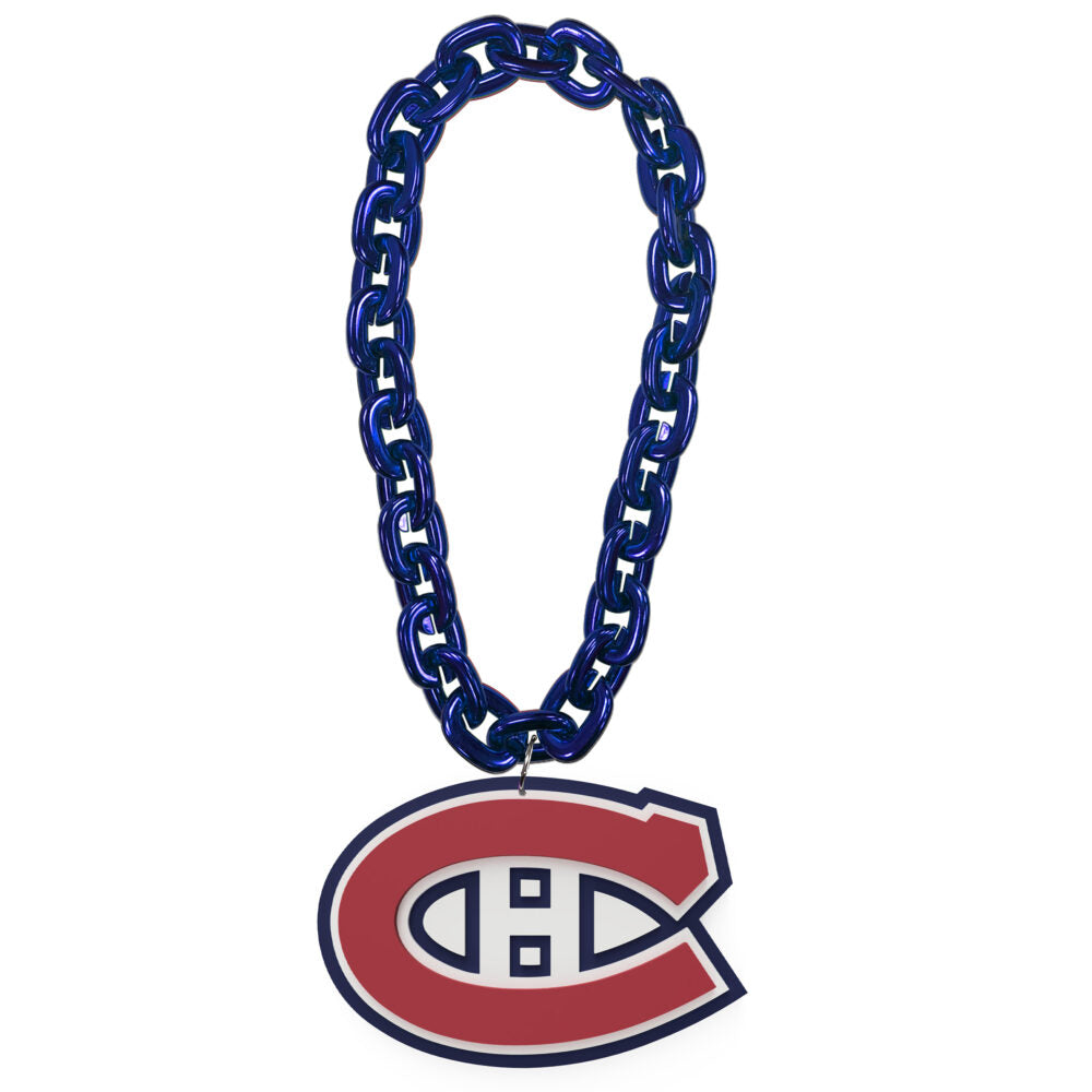 Montreal Canadiens NHL FanFave FanChain Royal Blue Chain Necklace product image 1, provided for visual reference and product