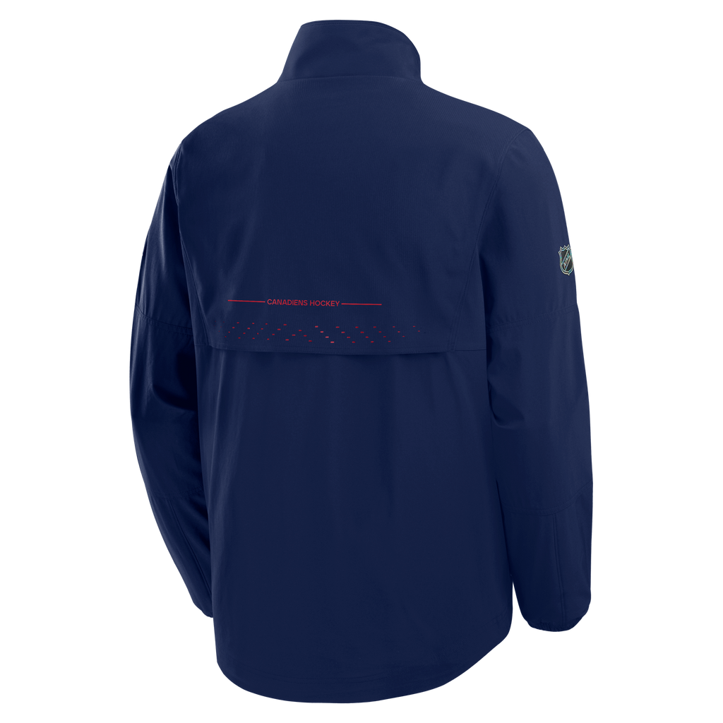 Montreal Canadiens NHL Fanatics Branded Men Navy 2026 Authentic Pro Rink Coaches Jacket product image 2, provided for visual