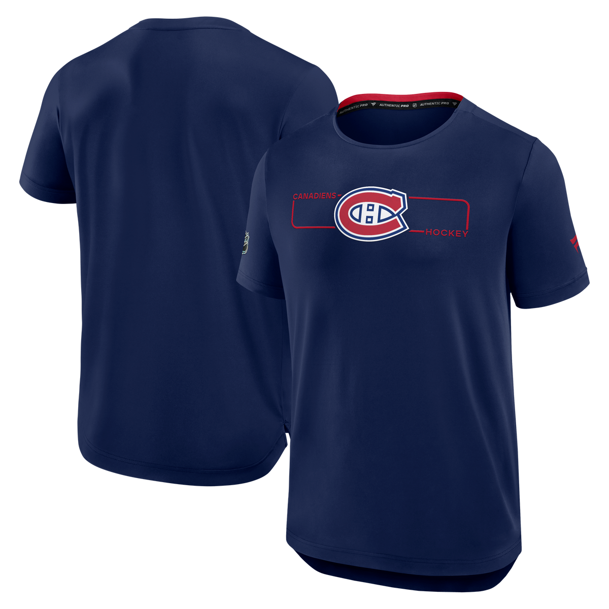 Montreal Canadiens NHL Fanatics Branded Men Navy 2026 Authentic Pro Rink Tech T-Shirt product image 3, provided for visual
