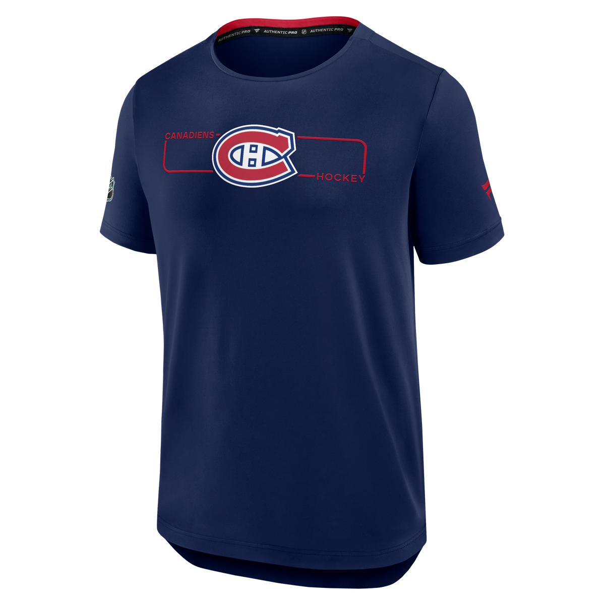 Montreal Canadiens NHL Fanatics Branded Men Navy 2026 Authentic Pro Rink Tech T-Shirt product image 1, provided for visual