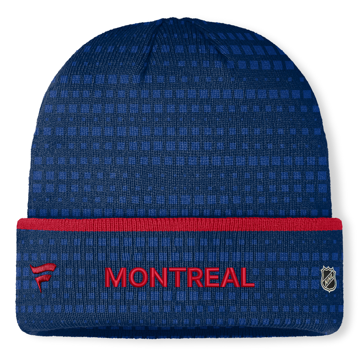 Montreal Canadiens NHL Fanatics Branded Men Navy Authentic Pro Rink Cuffed Knit Hat product image 2, provided for visual
