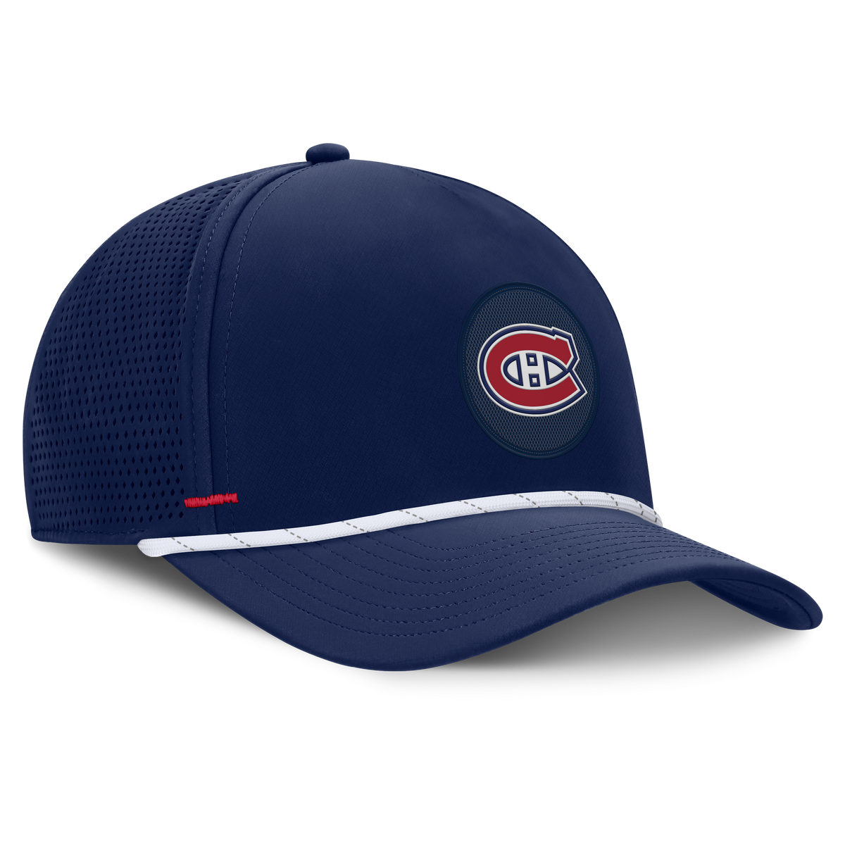 Montreal Canadiens NHL Fanatics Branded Men Navy Authentic Pro Rink Vented A-Frame Snapback product image 4, provided for