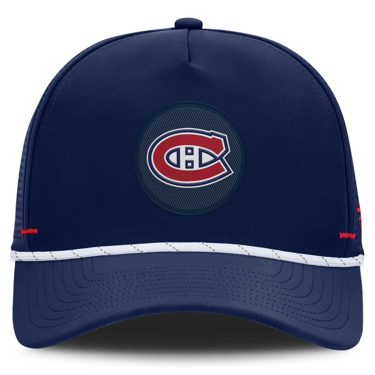 Montreal Canadiens NHL Fanatics Branded Men Navy Authentic Pro Rink Vented A-Frame Snapback product image 3, provided for