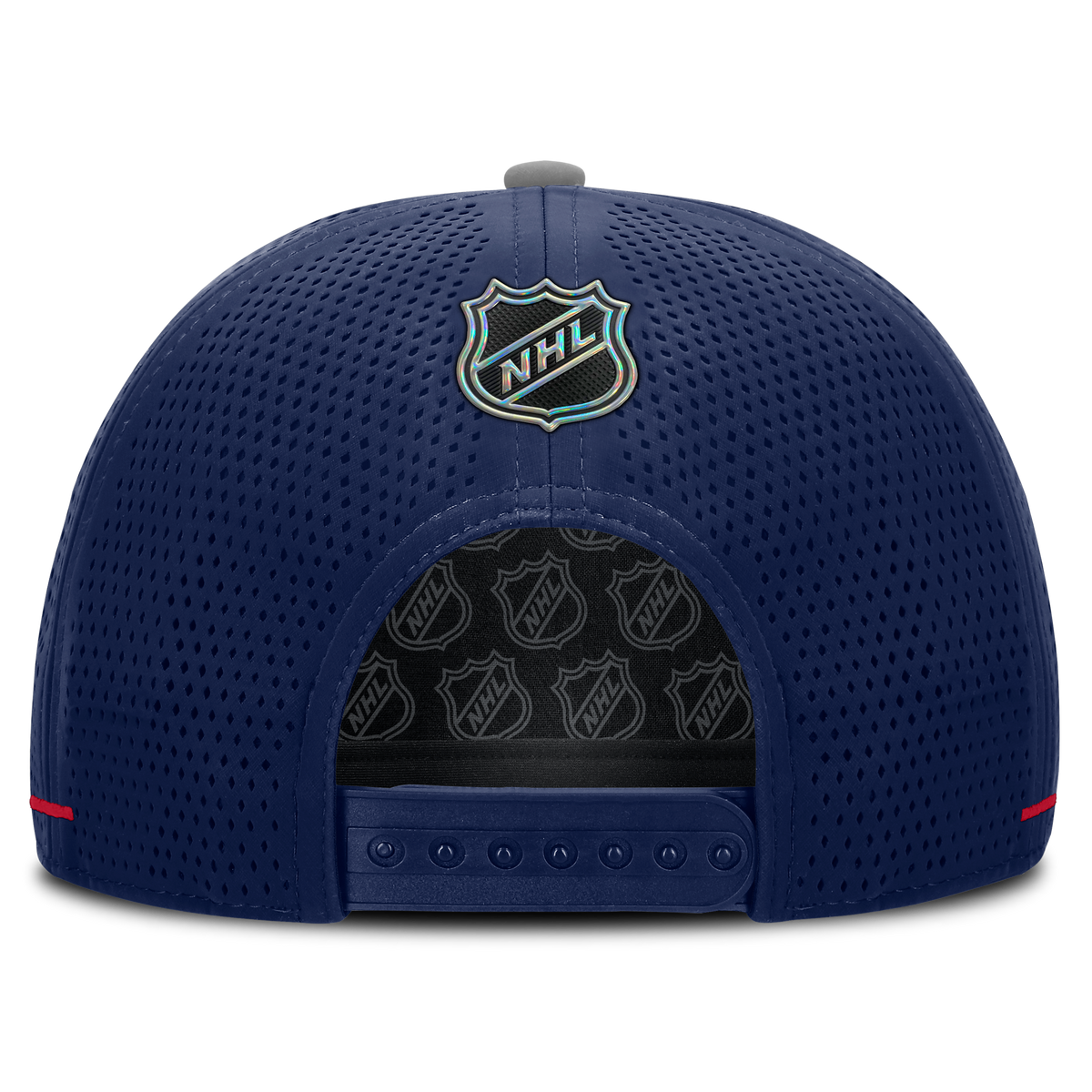Montreal Canadiens NHL Fanatics Branded Men Navy Authentic Pro Rink Vented A-Frame Snapback product image 2, provided for