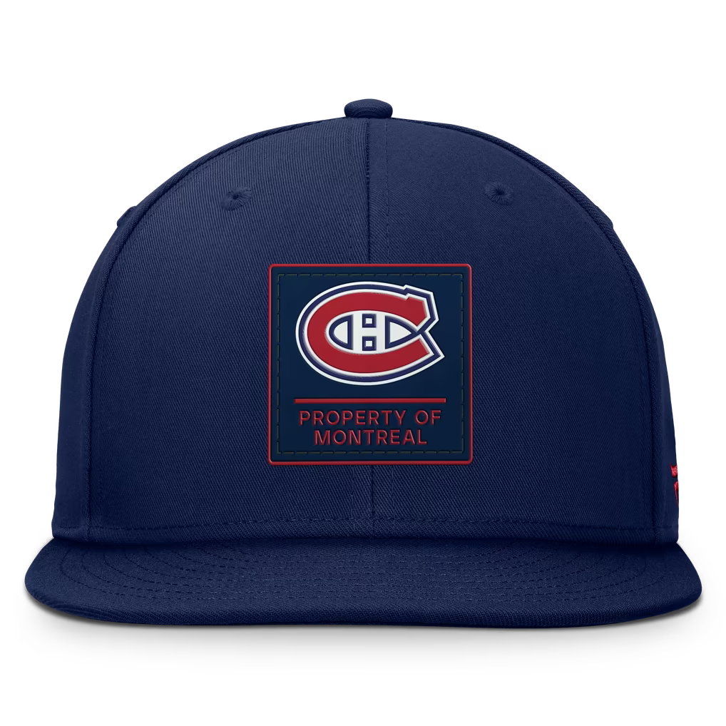 Montreal Canadiens NHL Fanatics Branded Men Navy Authentic Pro Train Adjustable Hat product image 3, provided for visual