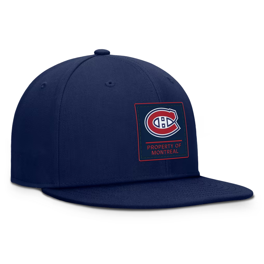 Montreal Canadiens NHL Fanatics Branded Men Navy Authentic Pro Train Adjustable Hat product image 4, provided for visual