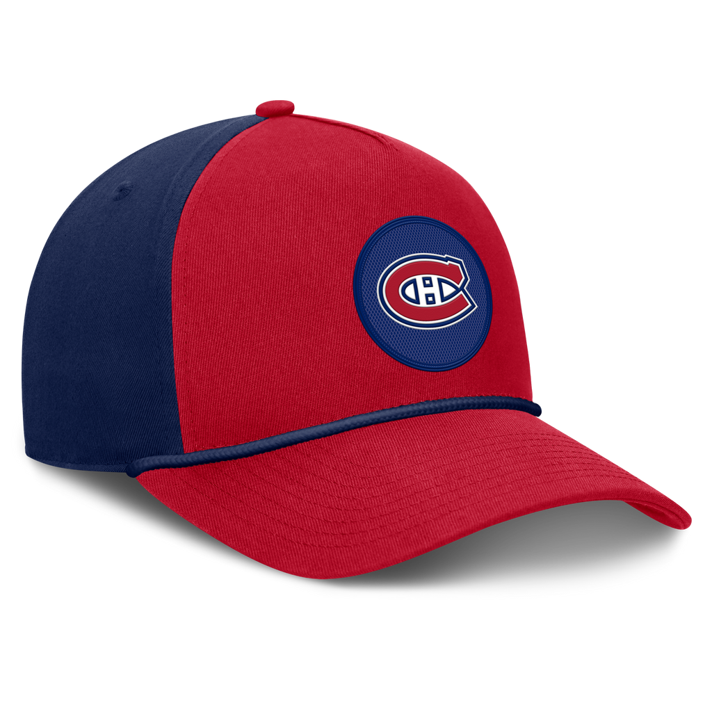 Montreal Canadiens NHL Fanatics Branded Men Navy/Red Authentic Pro Rink A-Frame Snapback product image 4, provided for
