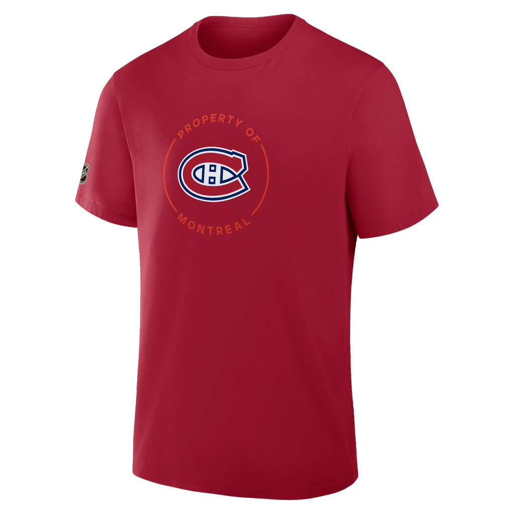 Montreal Canadiens NHL Fanatics Branded Men Red 2026 Authentic Pro Practice Primary T-Shirt product image 1, provided for