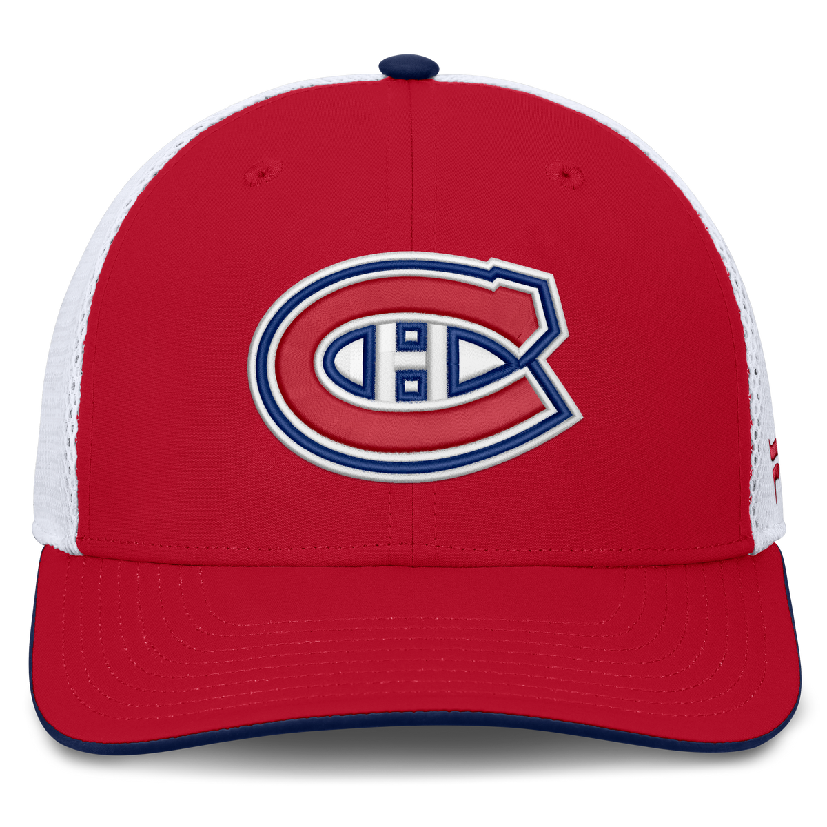 Montreal Canadiens NHL Fanatics Branded Men Red/White Authentic Pro Rink Trucker Snapback product image 3, provided for
