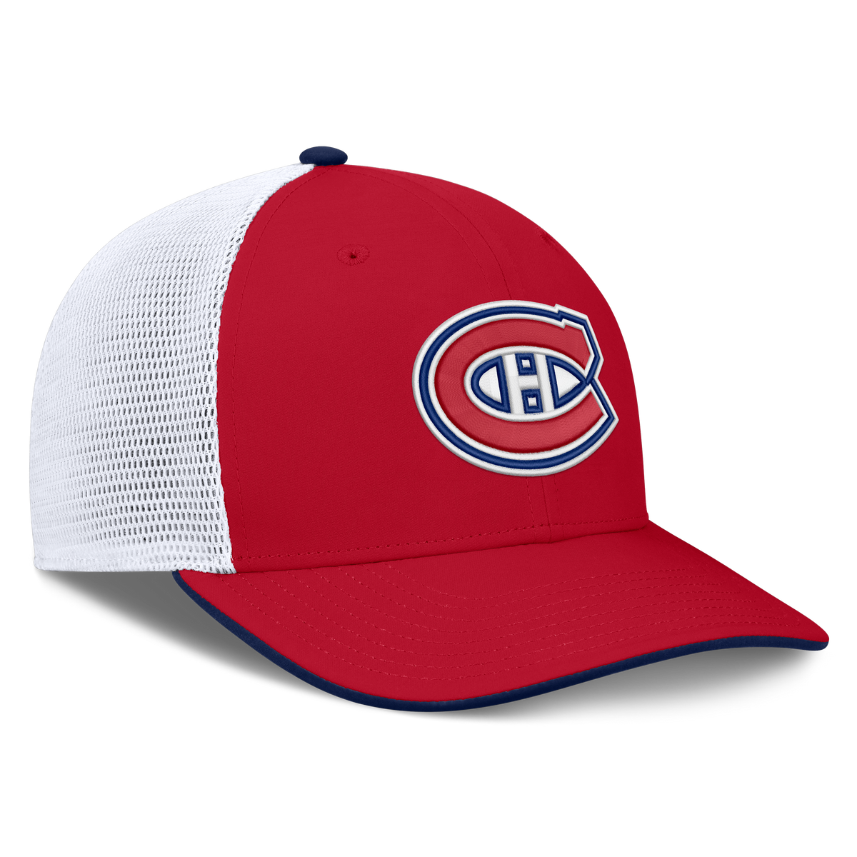 Montreal Canadiens NHL Fanatics Branded Men Red/White Authentic Pro Rink Trucker Snapback product image 4, provided for