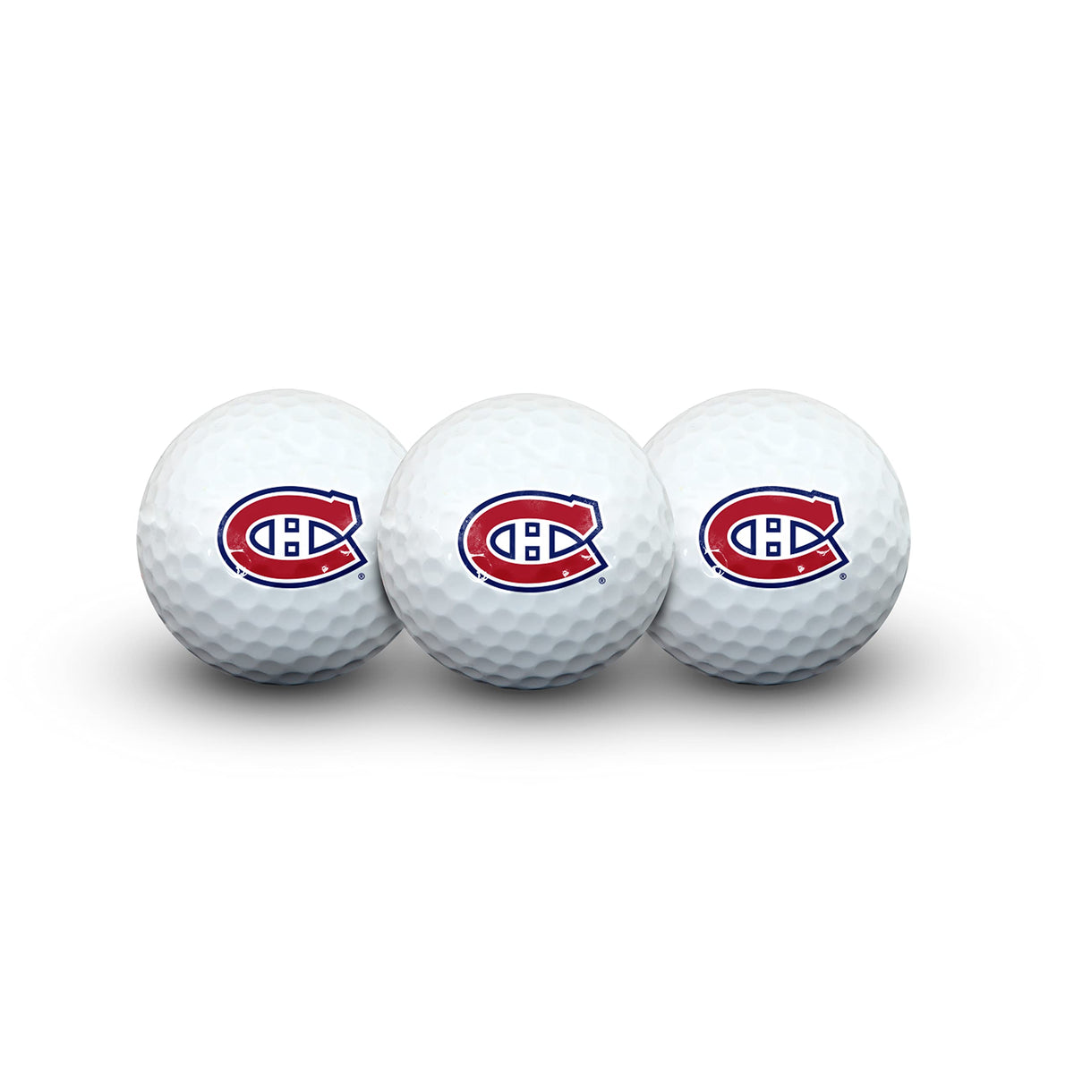 Montreal Canadiens NHL Golf Ball 3 Pack Set product image 1, provided for visual reference and product detail review