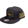 Montreal Canadiens NHL Mitchell & Ness Men Black/Gold Fashion Basics Snapback product image 1, provided for visual reference