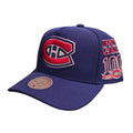Montreal Canadiens NHL Mitchell & Ness Men Royal Blue Historical A-Frame Snapback Hat product image 1, provided for visual