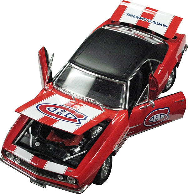 Montreal Canadiens NHL Top Dog 1:18 1967 Chevy Camaro product image 1, provided for visual reference and product detail