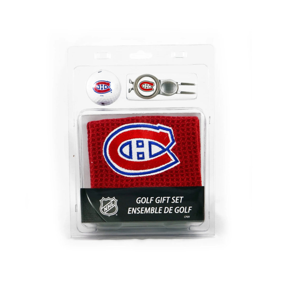 Montreal Canadiens NHL Towel Ball & Divot Tool Gift Set product image 1, provided for visual reference and product detail