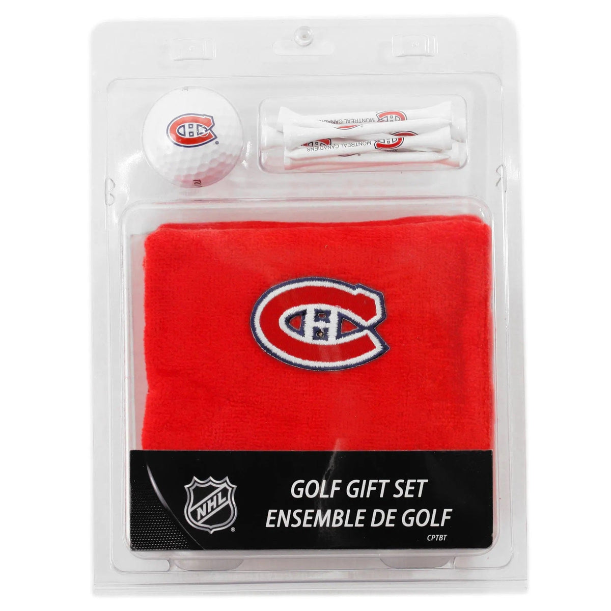 Montreal Canadiens NHL Towel Ball & Tees Gift Set product image 1, provided for visual reference and product detail review
