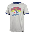 Montreal Expos MLB 47 Brand Men Athletic Grey Wax Pack Ringer T-Shirt product image 1, provided for visual reference and