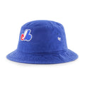 Montreal Expos MLB 47 Brand Men Royal Primary Bucket Hat product image 1, provided for visual reference and product detail