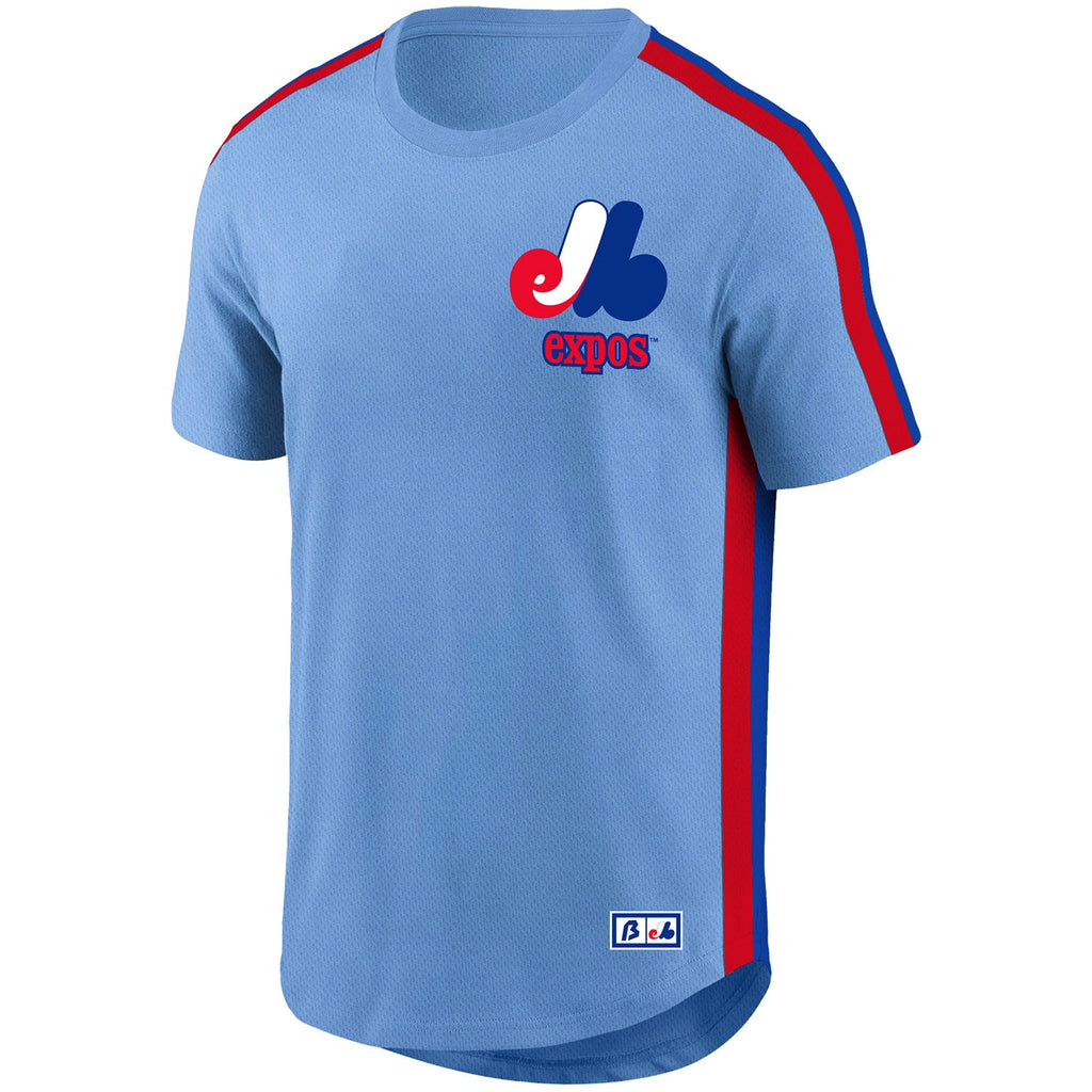 Montreal Expos MLB Bulletin Men Light Blue Curveball T-Shirt product image 3, provided for visual reference and product