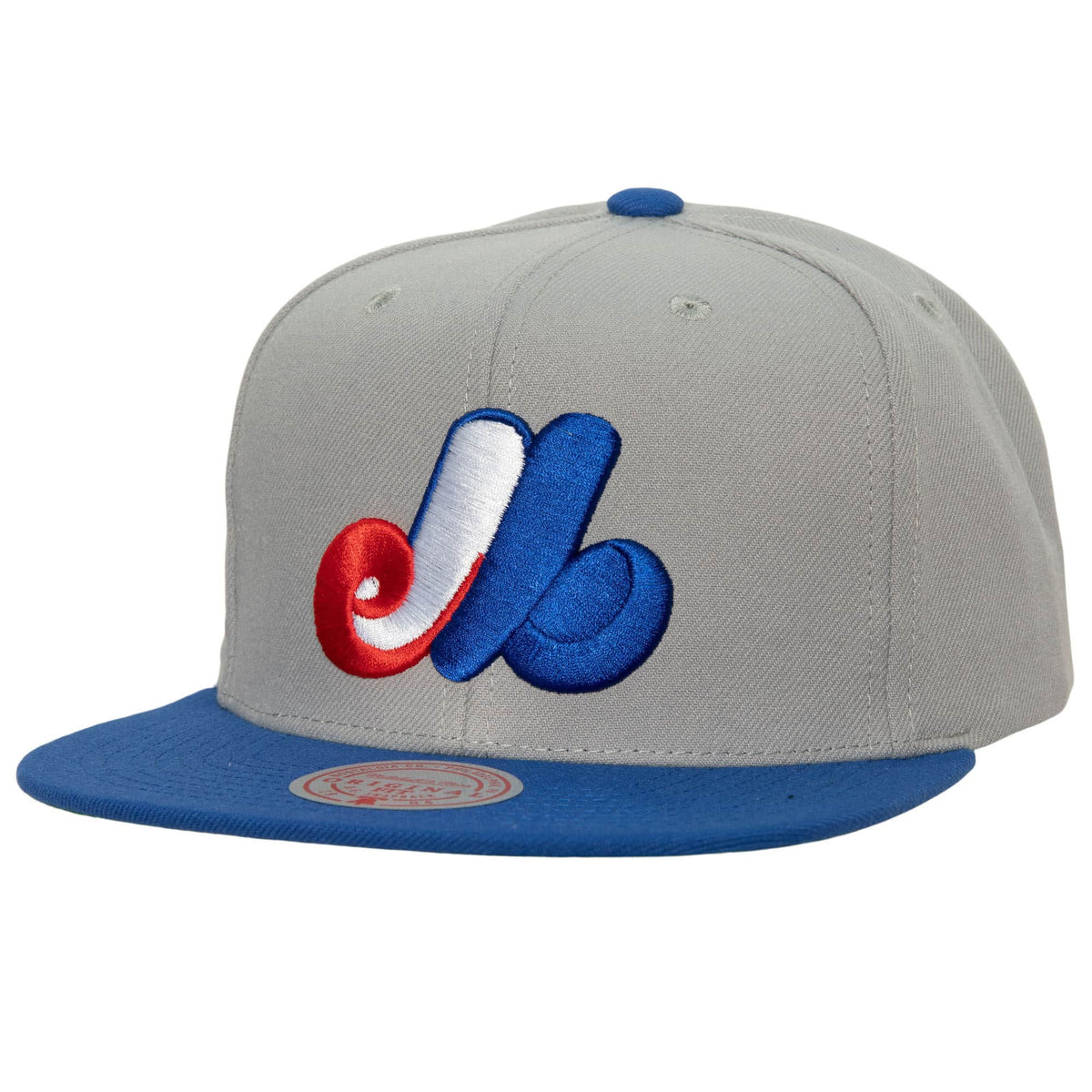 Montreal Expos MLB Mitchell & Ness Men Grey Cooperstown Snapback product image 1, provided for visual reference and product