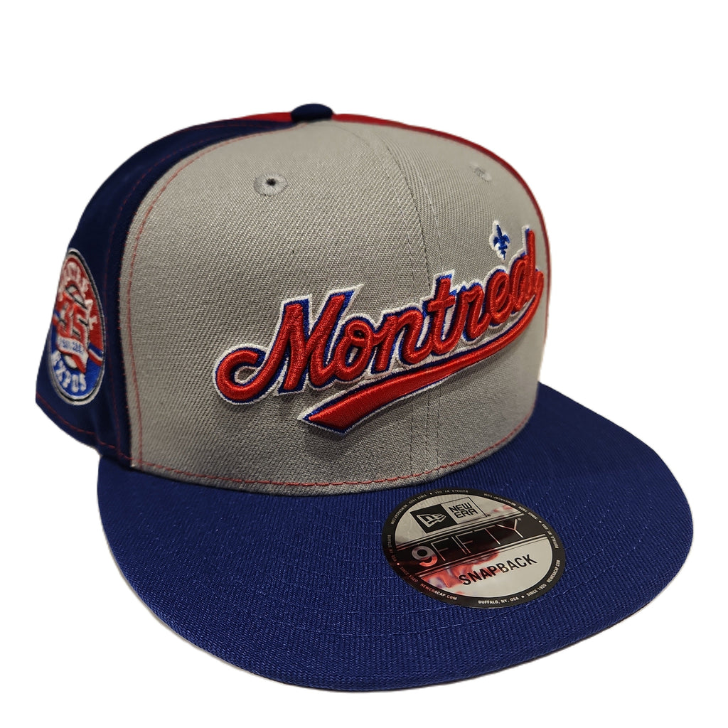 Montreal Expos MLB New Era Men Grey 9Fifty Cooperstown 35th Anniversary Retro Uniform Snapback product image 1, provided for