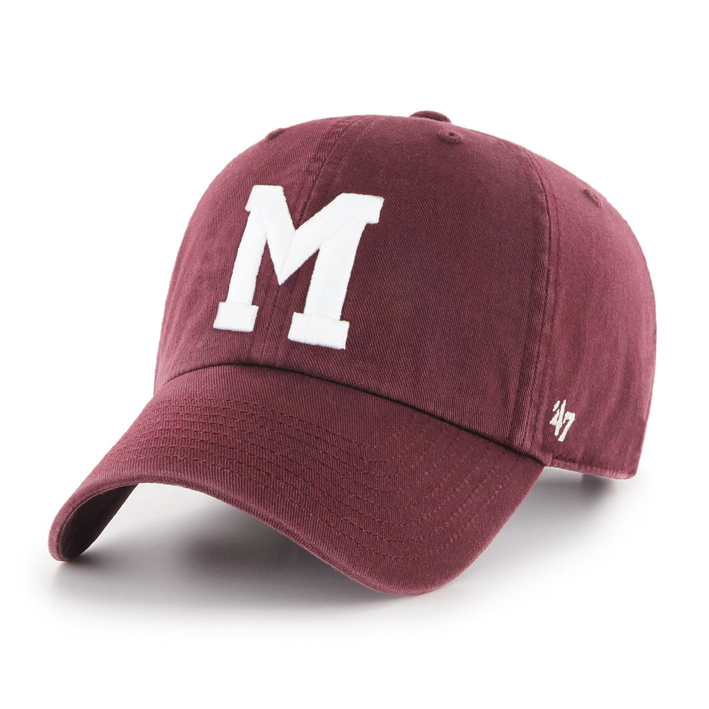 Montreal Maroons NHL 47 Brand Men Maroon Vintage Clean Up Adjustable Hat product image 1, provided for visual reference and
