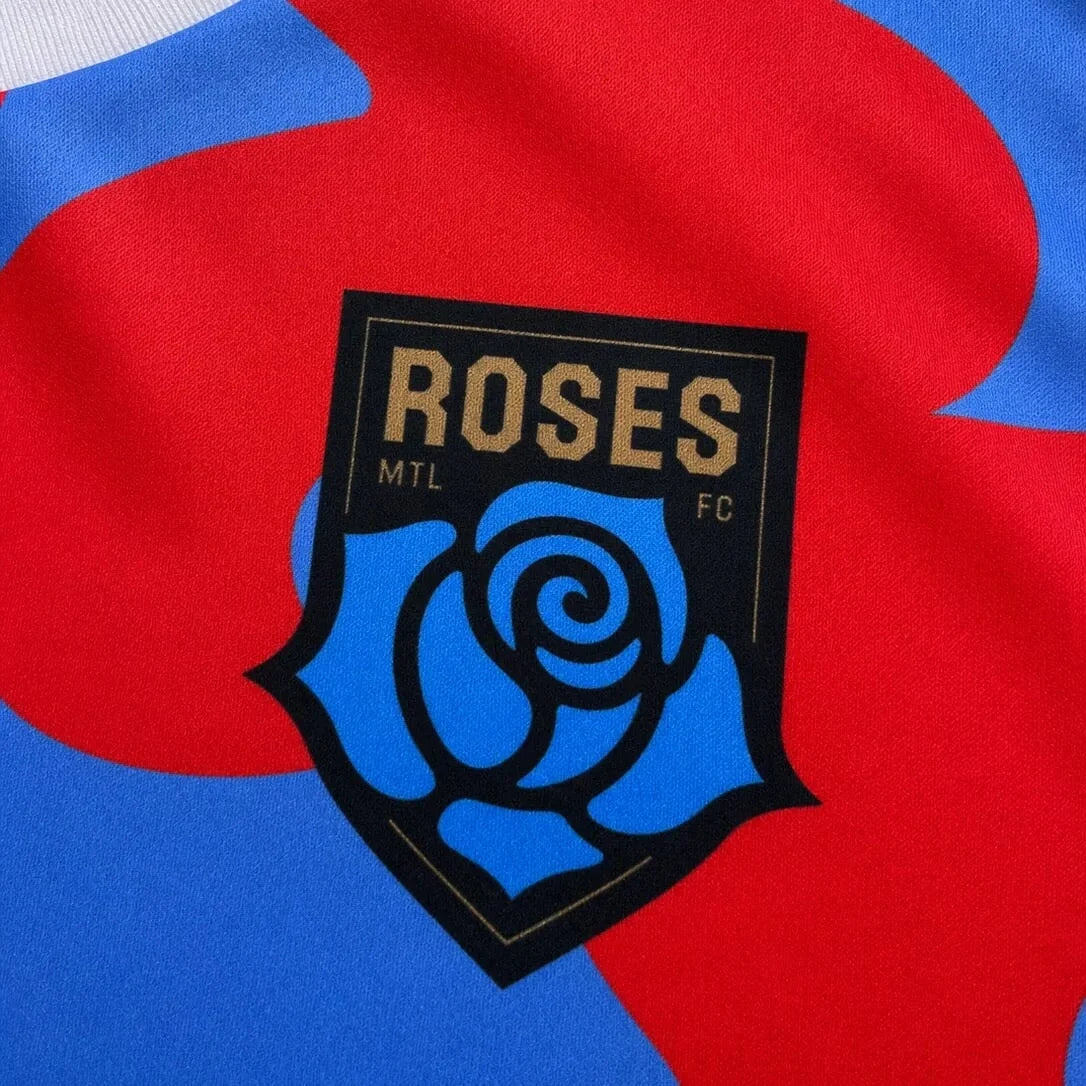 Montreal Roses FC NSL Hummel Women Red/Blue 2026 Home Replica Jersey product image 3, provided for visual reference and