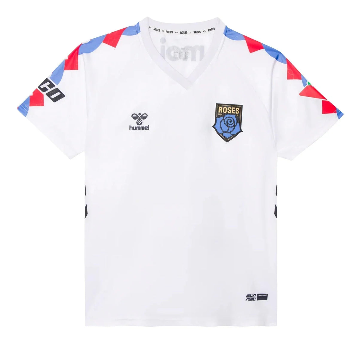 Montreal Roses FC NSL Hummel Women White 2026 Away Replica Jersey product image 1, provided for visual reference and product