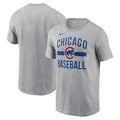 Chicago Cubs Nike Arched Grey Baseball T-Shirt product image 1, provided for visual reference and product detail review