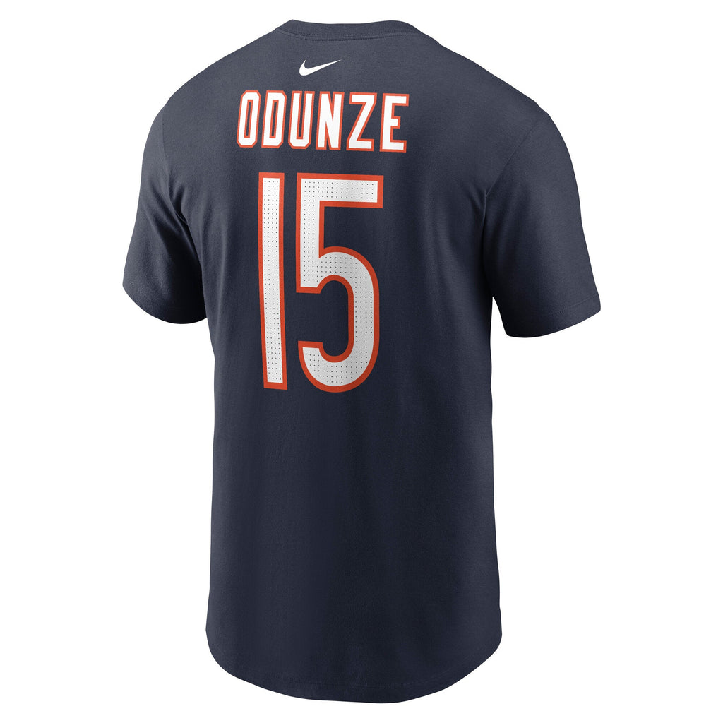 Rome Odunze Chicago Bears Nike Men Player Name and Number T-Shirt product image 2, provided for visual reference and product